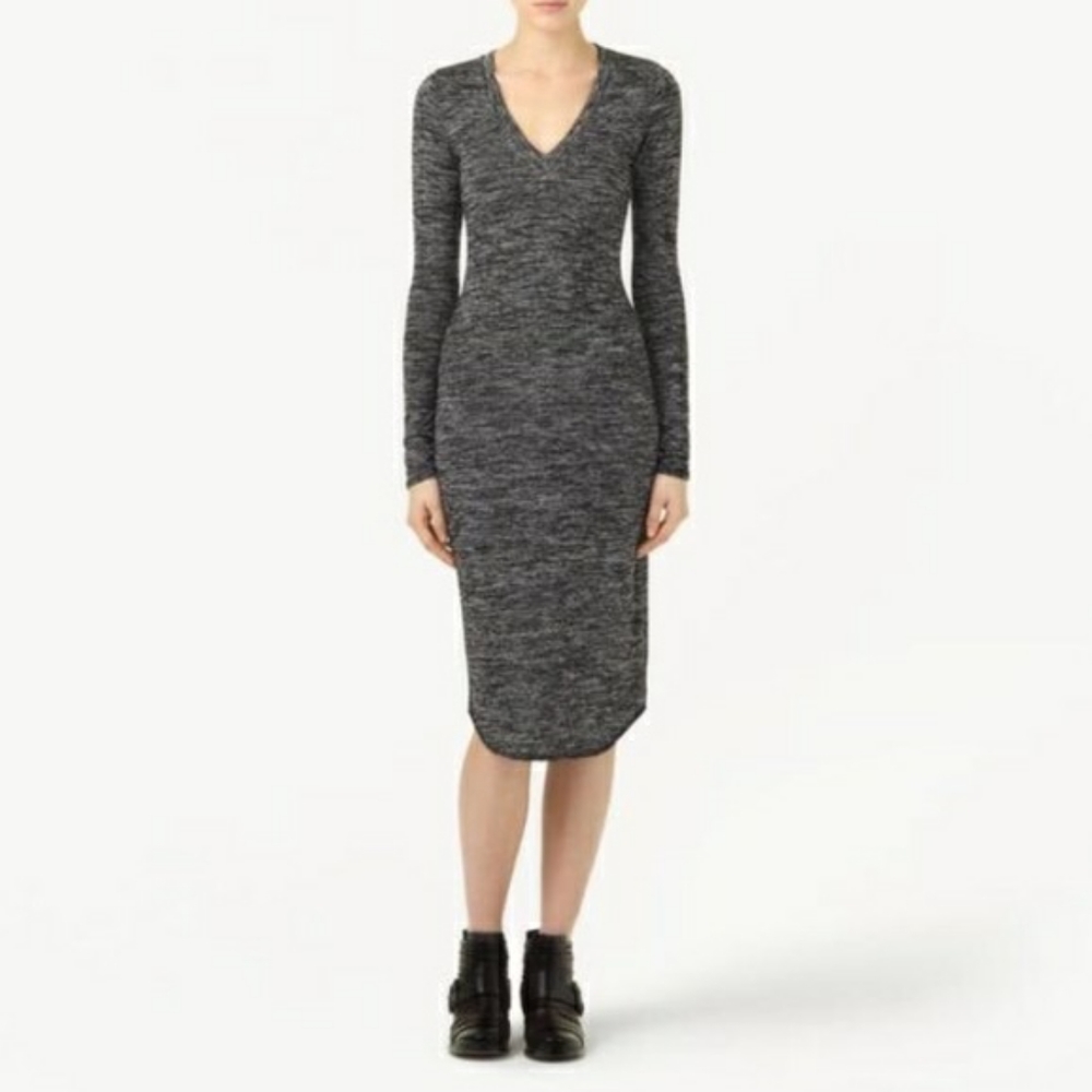 ❤️Wilfred Lisiere dress grey/black large